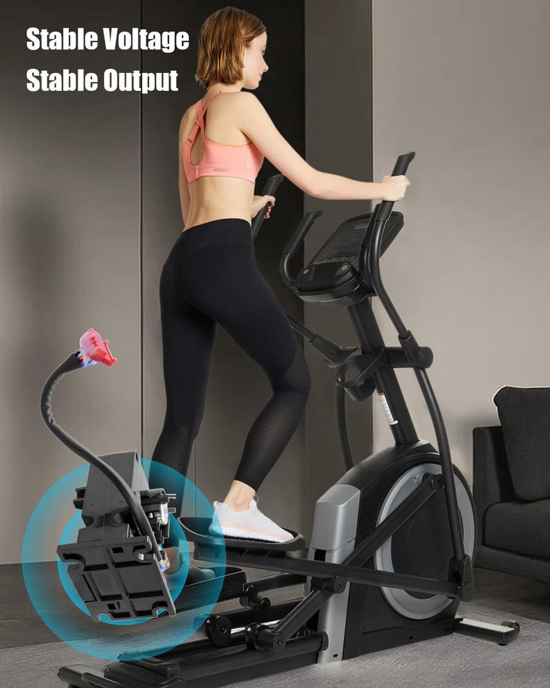 Vaticas Resistance Tension Motor 6V Fit for NordicTrack 9600 Basic Stride Trainer 320 330 Cross Trainer 480 510 Replace 193223 175656 182556 182851 NEL07940, 2.76" x 2.96" x 2.76" - Image 2